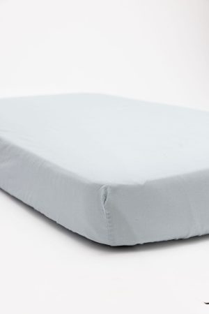 Dove - Linen Crib Sheet