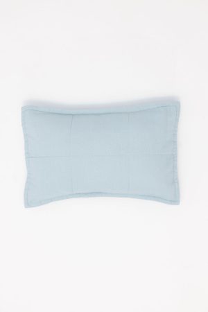 Dove - Linen Quilted Sham & Pillow