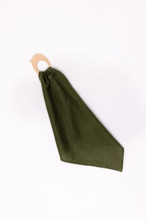 Bushwren - Linen + Maple Ring Teether