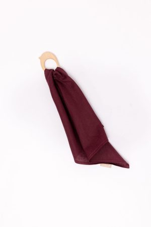 Grackle - Linen + Maple Ring Teether